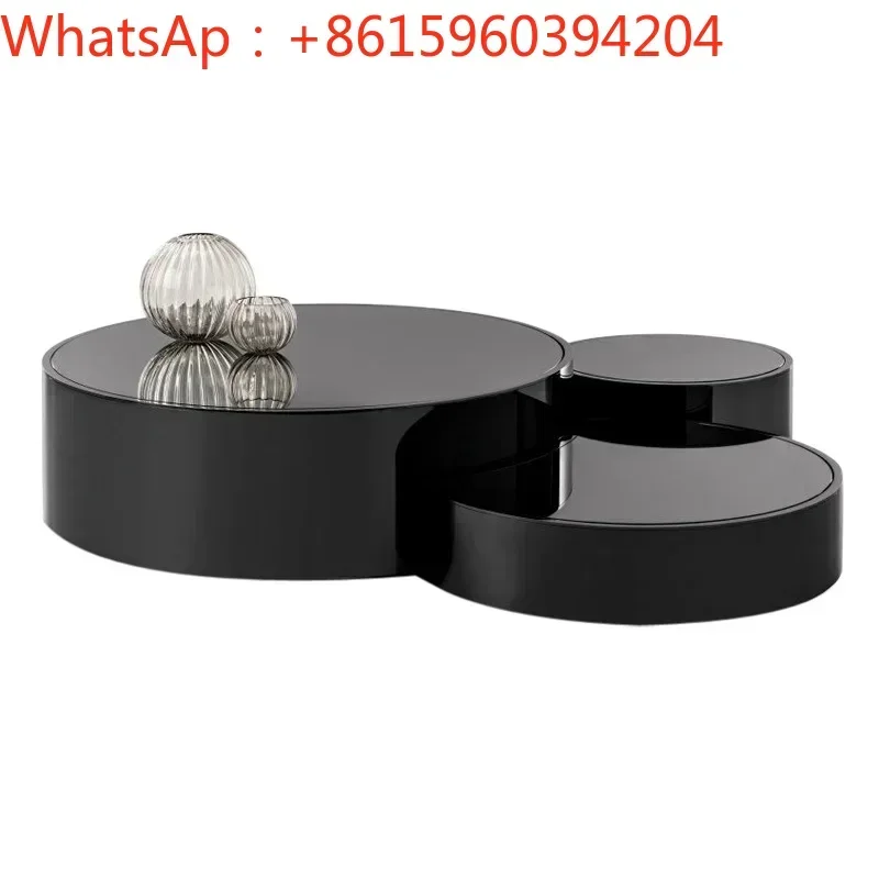 Italian minimalist stainless steel toughened glass coffee table modern light luxury style combination circular marble set
Italian minimalist stainless steel toughened glass coffee table modern light luxury style combination circular marble set
