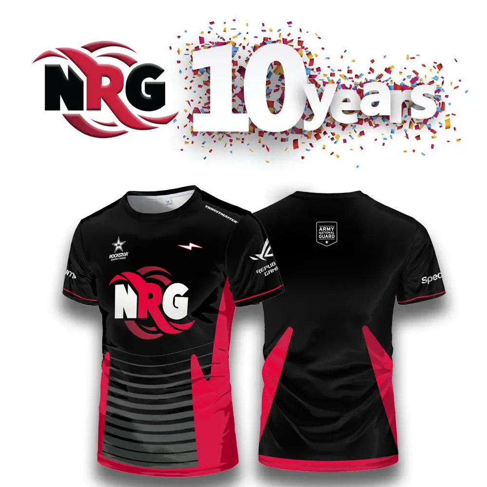 NRG 10 Year Legacy Jersey Fans Customizable Men's And Women's VCT Team Jerseys Valorant Esports Short-sleeved Crew Neck T-shirt
NRG 10 Year Legacy Jersey Fans Customizable Men's And Women's VCT Team Jerseys Valorant Esports Short-sleeved Crew Neck T-shirt
