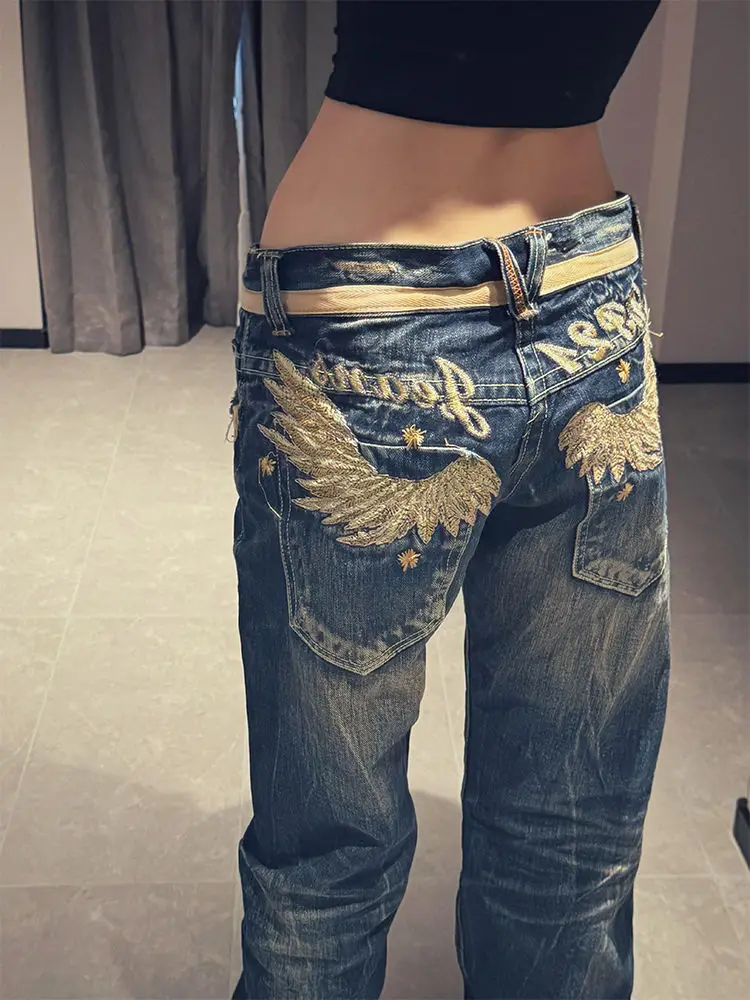 Personalized Embroidery Jeans Baggy Pants for Women Korean Popular Clothes American Vintage Harajuku Fashion Y2k Clothing Pant
Personalized Embroidery Jeans Baggy Pants for Women Korean Popular Clothes American Vintage Harajuku Fashion Y2k Clothing Pant