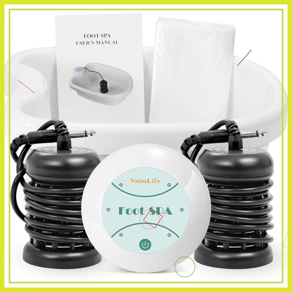 Ionic Foot Bath Detox Machine with Bag, Portable Detox Foot Spa System, Ion Cleanse Set for Home Salon Use
Ionic Foot Bath Detox Machine with Bag, Portable Detox Foot Spa System, Ion Cleanse Set for Home Salon Use