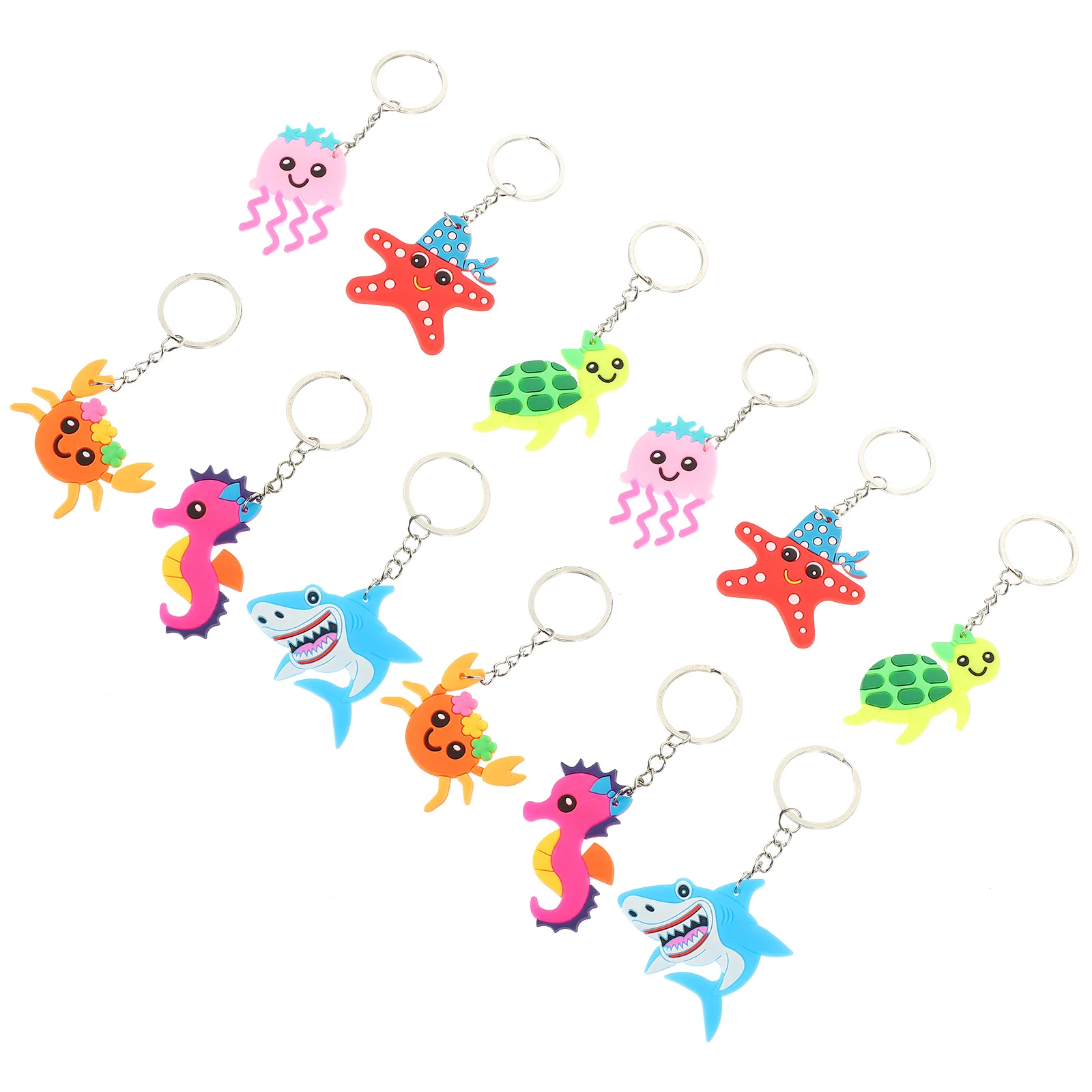 12Pcs Lovely Animal Shape Key Chains Fine Workmanship Beautiful Ocean World Keychains Bag Pendants Decorative Gifts
12Pcs Lovely Animal Shape Key Chains Fine Workmanship Beautiful Ocean World Keychains Bag Pendants Decorative Gifts