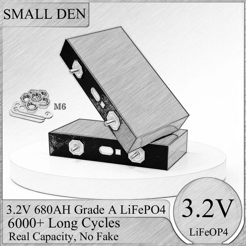 New 3.2V 680Ah LiFePO4 Battery Grade A Deep Cycle Long Life for Solar Panel RV Golf Cart Off-Grid Home Energy Storage System
New 3.2V 680Ah LiFePO4 Battery Grade A Deep Cycle Long Life for Solar Panel RV Golf Cart Off-Grid Home Energy Storage System