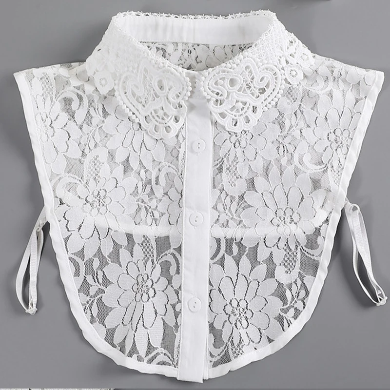 Fashion Floral Embroidery Lace Fake Collar for Womens Suits Half Shirt Neckwear Detachable Collar Ladies False Collar
Fashion Floral Embroidery Lace Fake Collar for Womens Suits Half Shirt Neckwear Detachable Collar Ladies False Collar