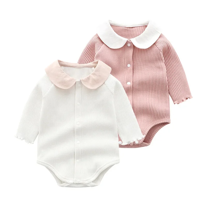 Newborn Baby Girl Clothes Long Sleeve Jumpsuit Ribbed Cotton Infant Doll Collar Bodysuit For 0-12 Months
Newborn Baby Girl Clothes Long Sleeve Jumpsuit Ribbed Cotton Infant Doll Collar Bodysuit For 0-12 Months