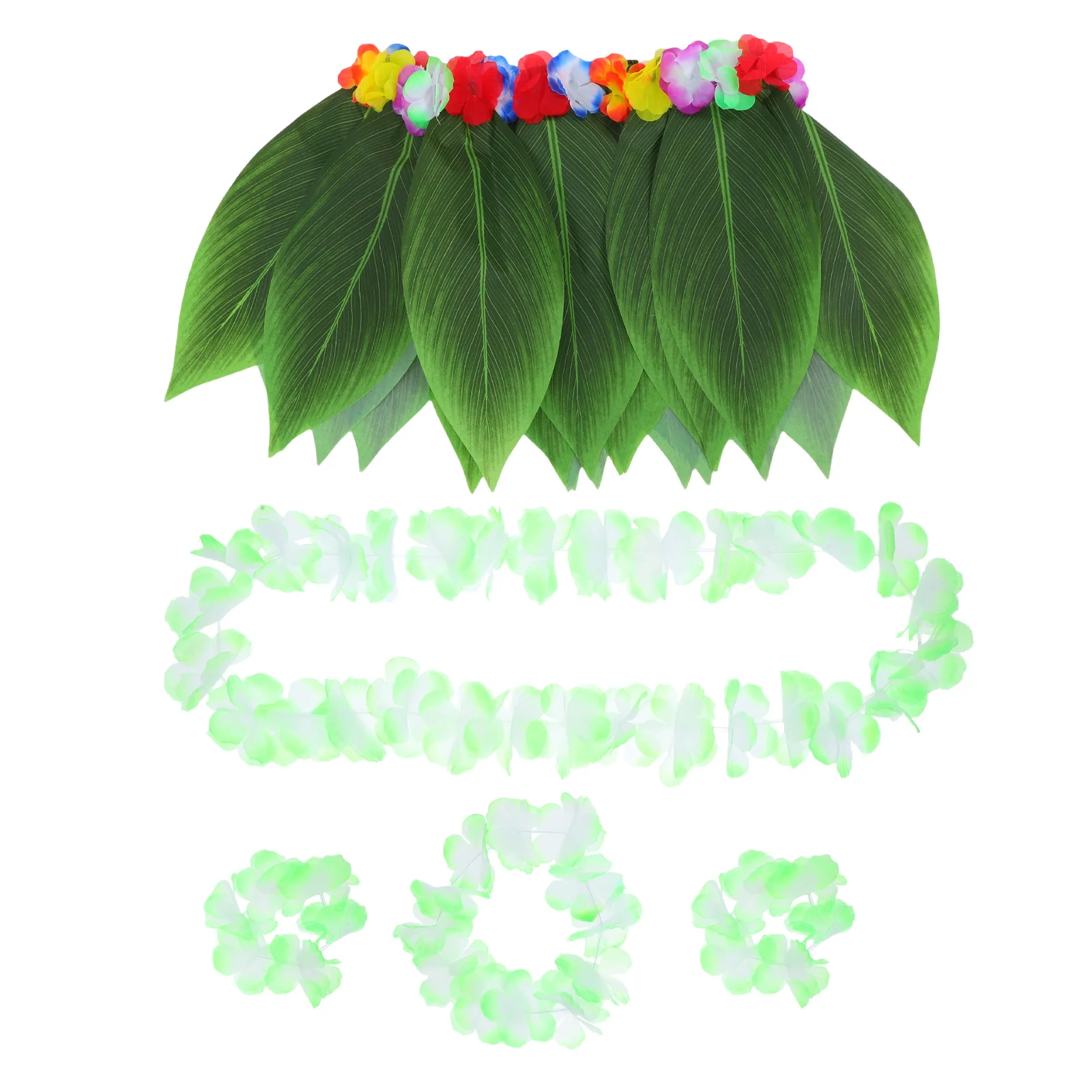 1Set Green Hawaiian Grass Skirt Suit with Flower Garland Women's Tropical Party Outfit for Summer Festivals Beach Celebrations
1Set Green Hawaiian Grass Skirt Suit with Flower Garland Women's Tropical Party Outfit for Summer Festivals Beach Celebrations