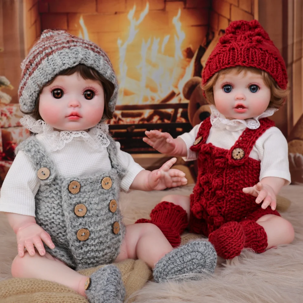 2pcs Cloveray 18 inch Full Body Soft Vinyl Realistic Reborn Baby Doll Super Cute Vvinyl Doll Handmade High-quality Toy Kid Gift
2pcs Cloveray 18 inch Full Body Soft Vinyl Realistic Reborn Baby Doll Super Cute Vvinyl Doll Handmade High-quality Toy Kid Gift