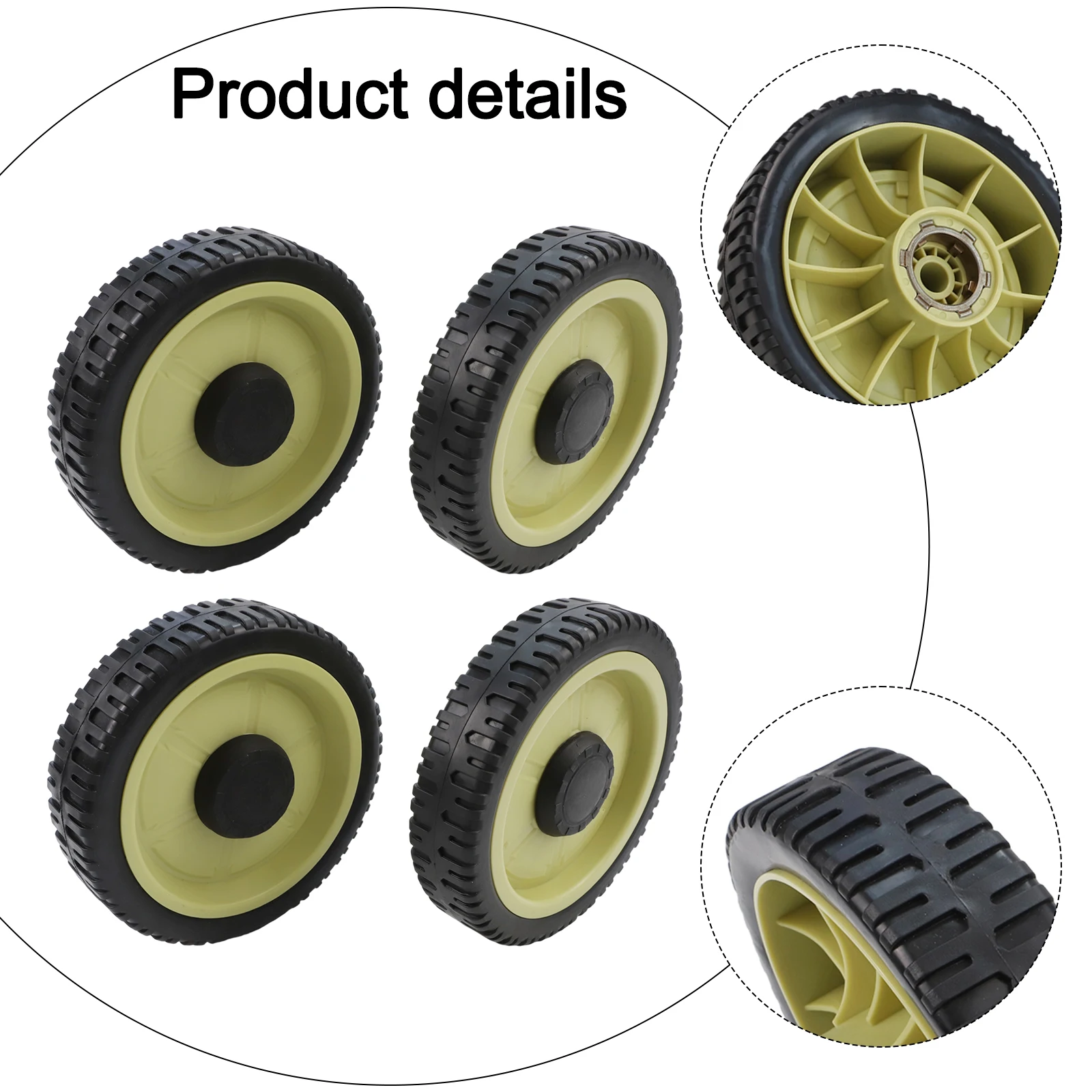 For Honda Compatible Lawn Mower Wheels Replacement Kit 4Pack for HR214 HRU214 HRU215 Front and Rear Wheels 20CM Diameter
For Honda Compatible Lawn Mower Wheels Replacement Kit 4Pack for HR214 HRU214 HRU215 Front and Rear Wheels 20CM Diameter