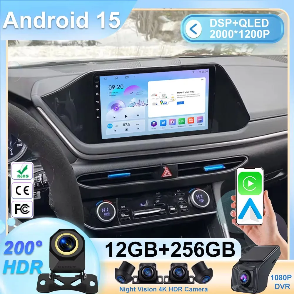 Android 15 Автомобиль для Hyundai Sonata DN8 2019-2020 Авто Радио Стерео Мультимедийный Плеер GPS Навигация NO 2din DVD Беспроводной Carplay
Android 15 Автомобиль для Hyundai Sonata DN8 2019-2020 Авто Радио Стерео Мультимедийный Плеер GPS Навигация NO 2din DVD Беспроводной Carplay
