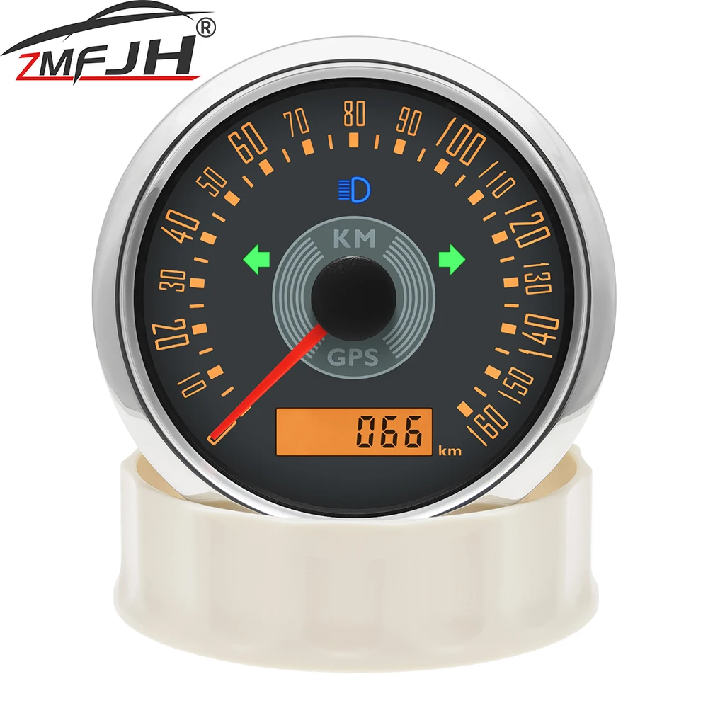 85mm GPS Speedometer 0~160KMH 0~160MPH Speed Gauge With LED Red Yellow Backlight For Car Boat Speed Indicator With Antenna
85mm GPS Speedometer 0~160KMH 0~160MPH Speed Gauge With LED Red Yellow Backlight For Car Boat Speed Indicator With Antenna