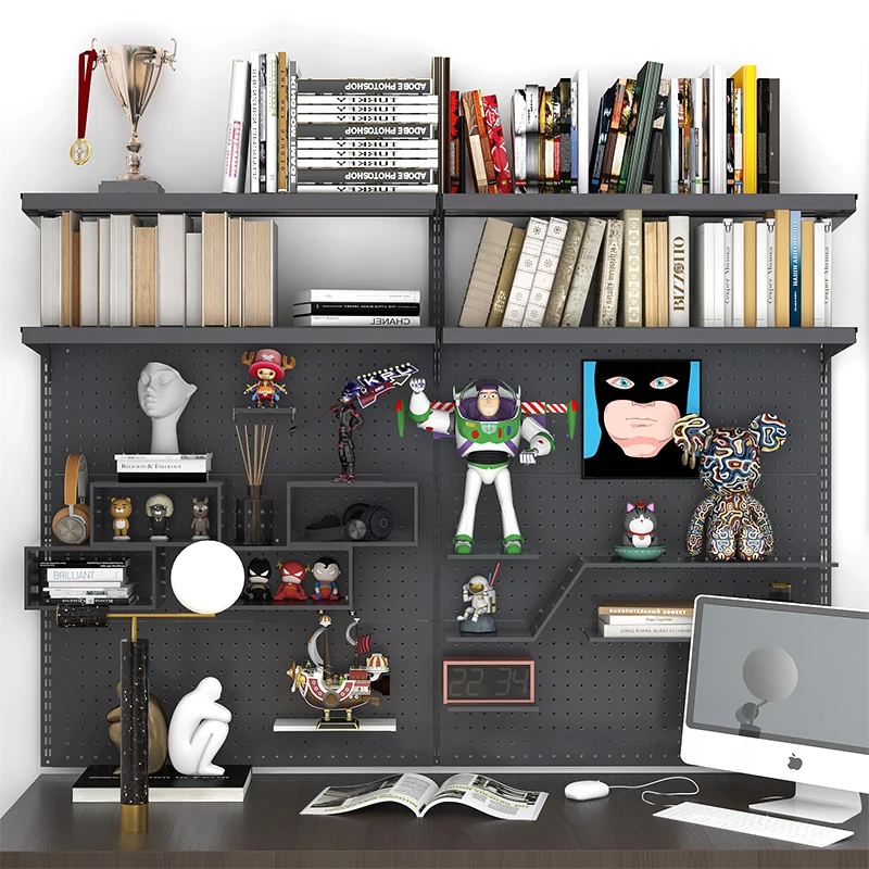Hole board wall bookshelf table vertical bookcase table display learning e-sports desk shelf computer table rack
Hole board wall bookshelf table vertical bookcase table display learning e-sports desk shelf computer table rack