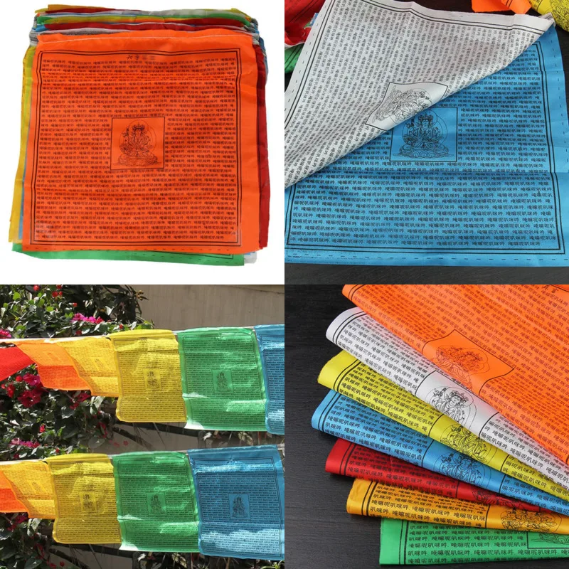 Seven Color Chinese Character Buddhist Tibetan Prayer Flags 21 Pieces 5m Long Silk Fabric Outdoor Blessing Decoration Gift New
Seven Color Chinese Character Buddhist Tibetan Prayer Flags 21 Pieces 5m Long Silk Fabric Outdoor Blessing Decoration Gift New