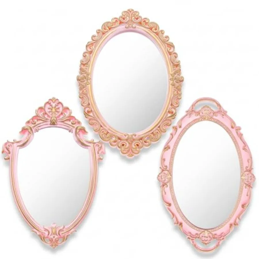 Style Vintage Mirrors Set Decorative Oval Wall Mirror Small Antique Mirrored Tray Decorative Hanging Mirror for Bathroom Bedroo
Style Vintage Mirrors Set Decorative Oval Wall Mirror Small Antique Mirrored Tray Decorative Hanging Mirror for Bathroom Bedroo