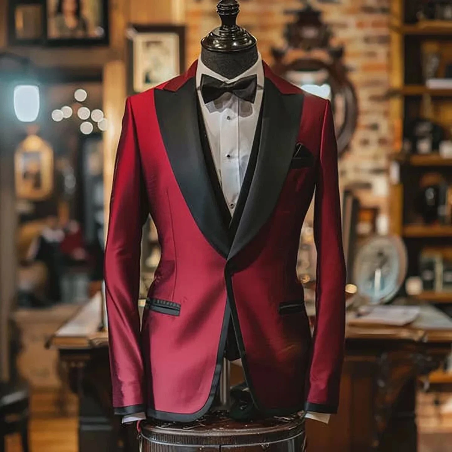 Formal Red Men Suits for Wedding Groom Jacket Slim Fit Single Breasted Fashion Prom Peak Lapel Luxury 2Pcs Black Pant Customized
Formal Red Men Suits for Wedding Groom Jacket Slim Fit Single Breasted Fashion Prom Peak Lapel Luxury 2Pcs Black Pant Customized