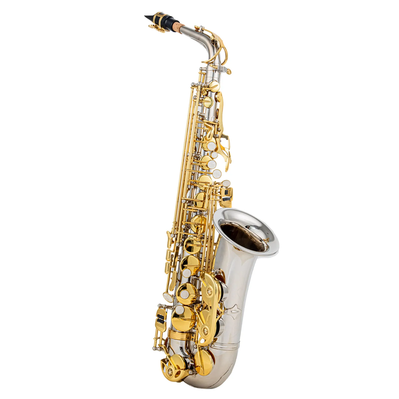 Eb Alto Saxophone Brass E Flat Sax 802 Key Type Woodwind Instrument with Cleaning Rod Cloth Gloves Strap Padded Case
Eb Alto Saxophone Brass E Flat Sax 802 Key Type Woodwind Instrument with Cleaning Rod Cloth Gloves Strap Padded Case