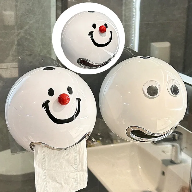 1Pieces Unique Design Tissue Box Creative Smiling Face No Punching Toilet Paper Box Wall Mounted Toilet Tissue Box
1Pieces Unique Design Tissue Box Creative Smiling Face No Punching Toilet Paper Box Wall Mounted Toilet Tissue Box