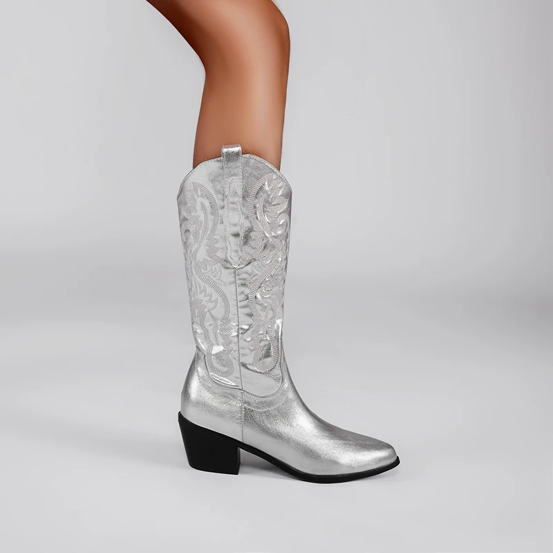 Kaky's New Pointed Thick Mid Heel Large Women's Boots Long Boots High Sleeve Boots Fashion Boots 44 45 46
Kaky's New Pointed Thick Mid Heel Large Women's Boots Long Boots High Sleeve Boots Fashion Boots 44 45 46