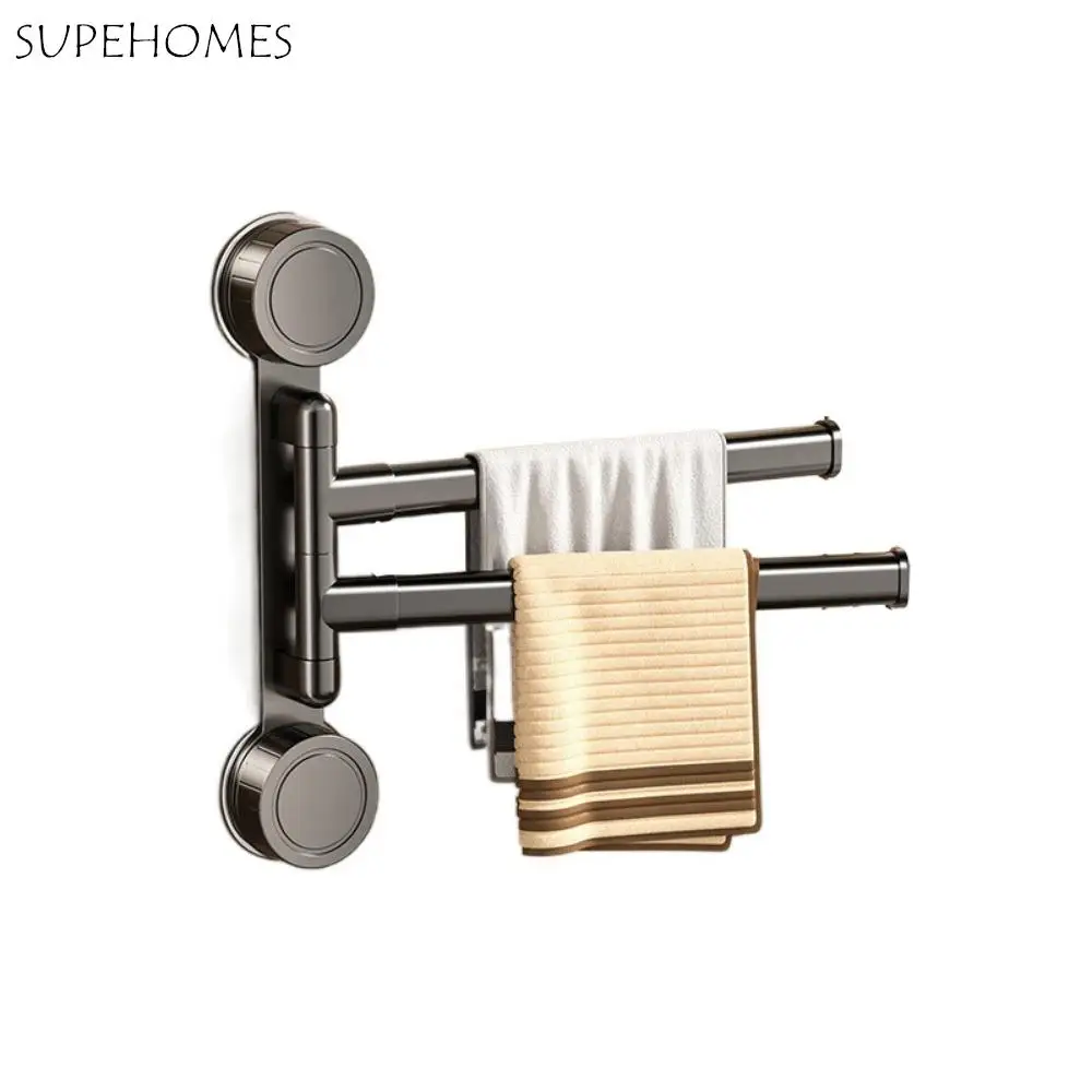 Rotating Suction Cup Towel Rack Wall-mounted Multi-bar Swivel Towel Bar Drain Large Load Bearing Bathroom Towel Rod Home
Rotating Suction Cup Towel Rack Wall-mounted Multi-bar Swivel Towel Bar Drain Large Load Bearing Bathroom Towel Rod Home