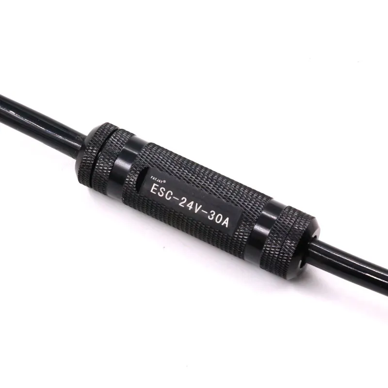 2-way 30A IPX8 waterproof ESC speed controller 2-6s 24V 5V/3A BEC depth of 100M All aluminum alloy for thruster RC boat
2-way 30A IPX8 waterproof ESC speed controller 2-6s 24V 5V/3A BEC depth of 100M All aluminum alloy for thruster RC boat