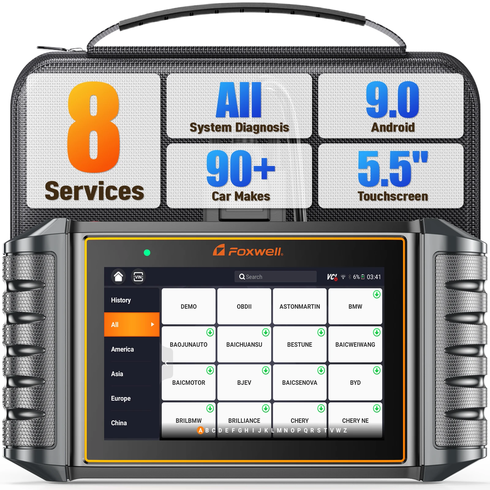Диагностический инструмент Foxwell NT726 OBD2, инструмент для диагностики всех систем, инжектор масла DPF EPB SAS Reset OBDII, Автомобильный сканер, инструменты, бесплатное обновление
Диагностический инструмент Foxwell NT726 OBD2, инструмент для диагностики всех систем, инжектор масла DPF EPB SAS Reset OBDII, Автомобильный сканер, инструменты, бесплатное обновление