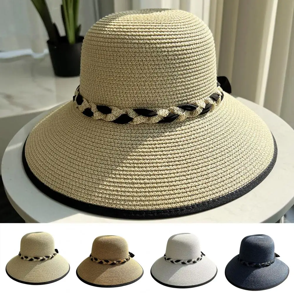Uv Protection Summer Hat Stylish Uv Protection Beach Hat with Adjustable Size Sweat Straps for Women Wide Brim Straw for Summer
Uv Protection Summer Hat Stylish Uv Protection Beach Hat with Adjustable Size Sweat Straps for Women Wide Brim Straw for Summer