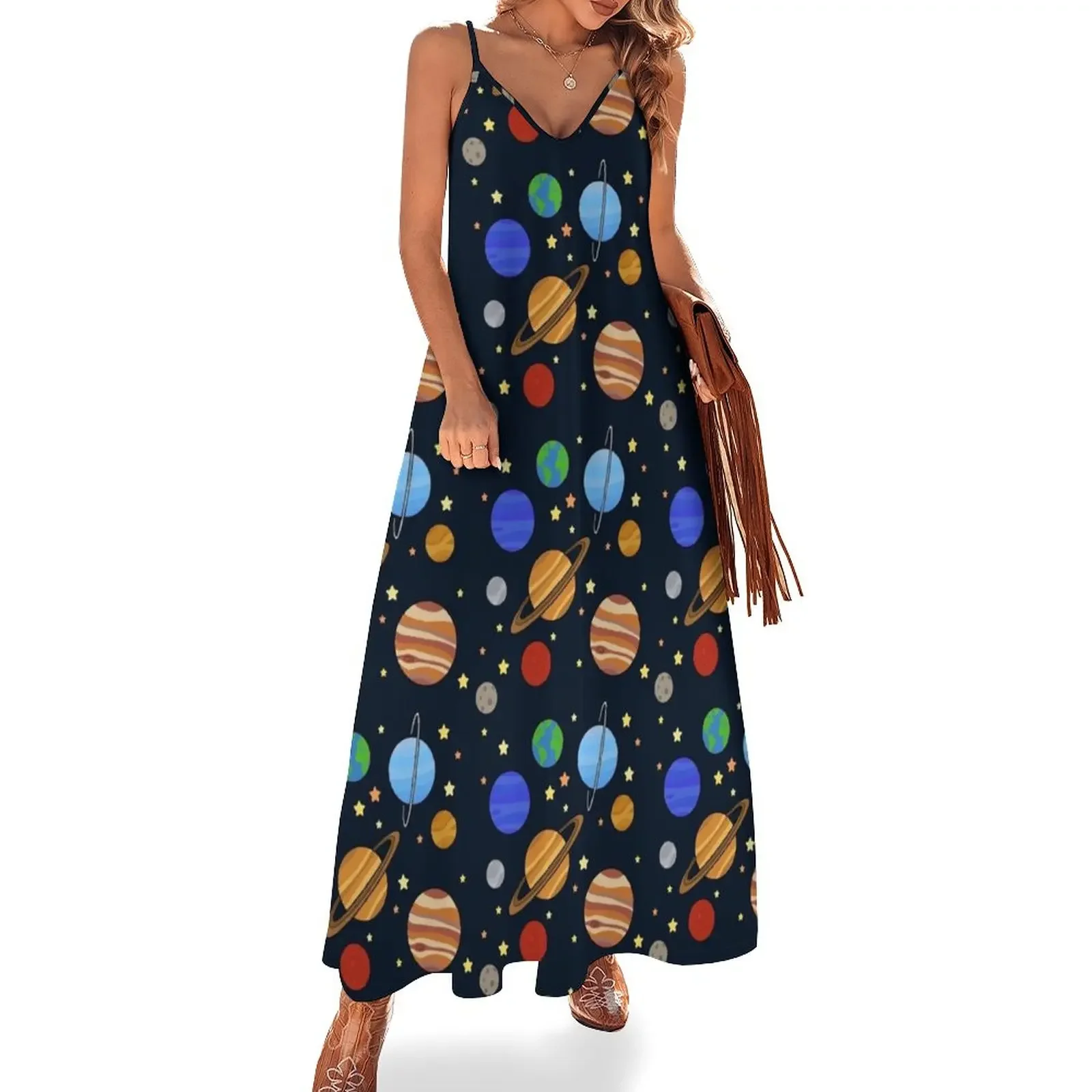 Solar System Sleeveless Dress elegant dresses plus sizes Long veiled dresses women's fashion dresses Dress
Solar System Sleeveless Dress elegant dresses plus sizes Long veiled dresses women's fashion dresses Dress