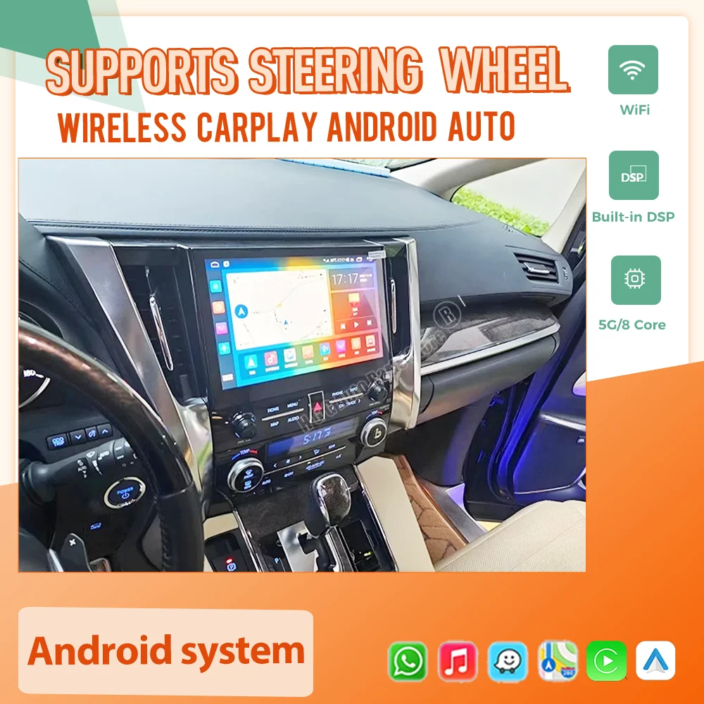11.5" Dual System Android Screen For Toyota Alphard Vellfire 30 Series Upgrade 35 Series GPS Carplay Car Radio Multimedia Player
11.5" Dual System Android Screen For Toyota Alphard Vellfire 30 Series Upgrade 35 Series GPS Carplay Car Radio Multimedia Player