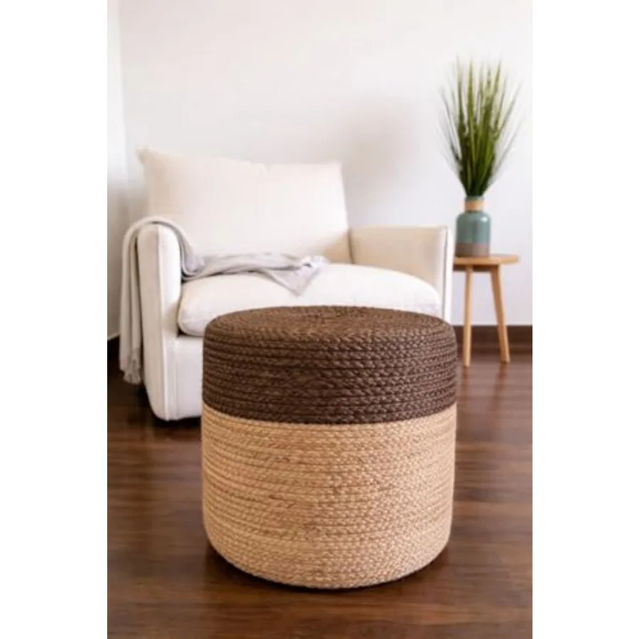 Pouf Ottoman for living room bedroom nursery patio lounge - 100 jute braided hand knitted traditional cord boho pouffe in color
Pouf Ottoman for living room bedroom nursery patio lounge - 100 jute braided hand knitted traditional cord boho pouffe in color