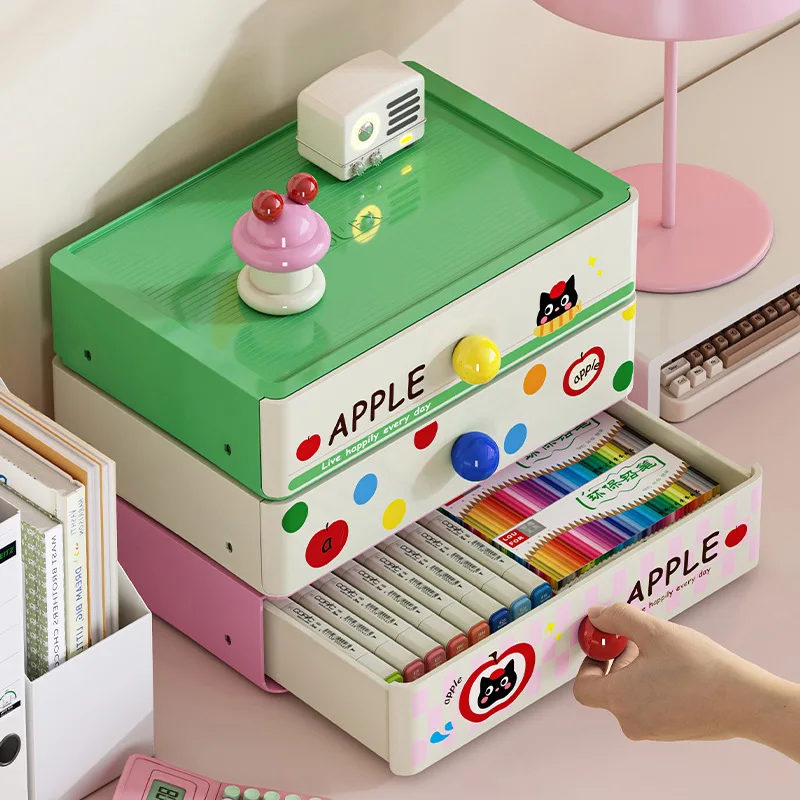 Desktop storage box Drawer type can be stacked with multiple layers of student dormitory stationery, storage box
Desktop storage box Drawer type can be stacked with multiple layers of student dormitory stationery, storage box