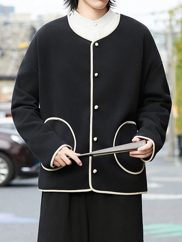 Thiened Fce Jaet, мужское осенне-зимнее свободное пальто для пар без воротника, уникальное длинное пальто из полиэфирного волокна
Thiened Fce Jaet, мужское осенне-зимнее свободное пальто для пар без воротника, уникальное длинное пальто из полиэфирного волокна