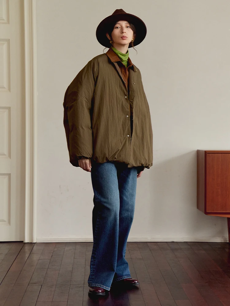 ItoIroI 95% белый пуховик из утиного пуха, короткое пальто без воротника, с боковой молнией, для повседневной носки, из хлопковой ткани
ItoIroI 95% белый пуховик из утиного пуха, короткое пальто без воротника, с боковой молнией, для повседневной носки, из хлопковой ткани