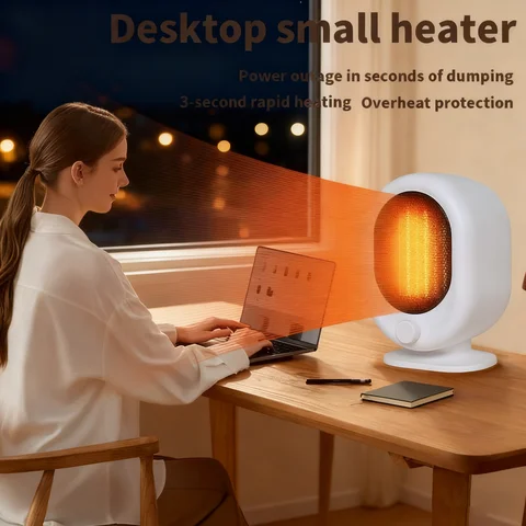 desktop heater small solar PTC heater new inclined power-off high-power mini heater