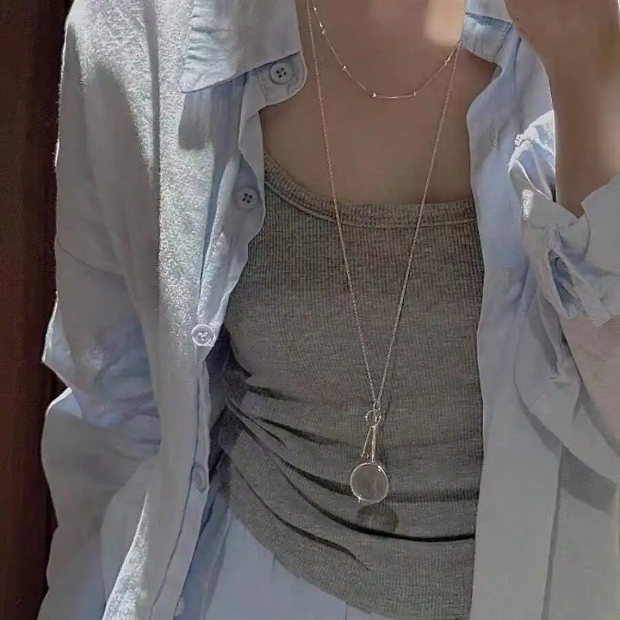 Women Vintage Old Money Style Long Sweater Chain Necklace With Magnifying Glass Key Pendant
Women Vintage Old Money Style Long Sweater Chain Necklace With Magnifying Glass Key Pendant