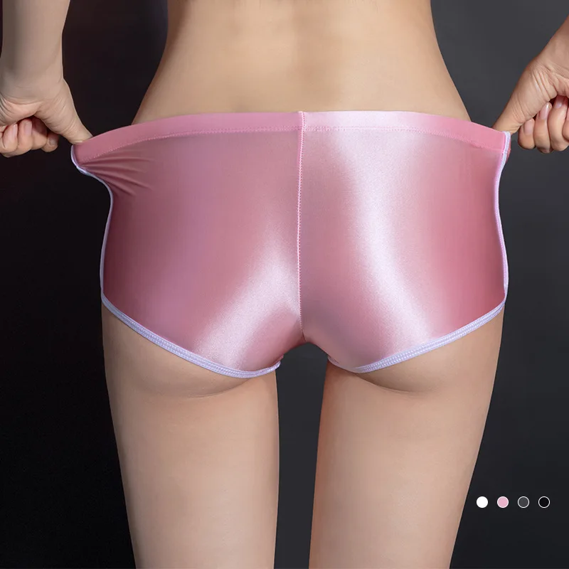 Women Sexy Oil Shiny Glossy Boxer Shorts Elastic Underwear Breathable Panties Smooth Panties Sleepwear Sexy Lingerie
Women Sexy Oil Shiny Glossy Boxer Shorts Elastic Underwear Breathable Panties Smooth Panties Sleepwear Sexy Lingerie