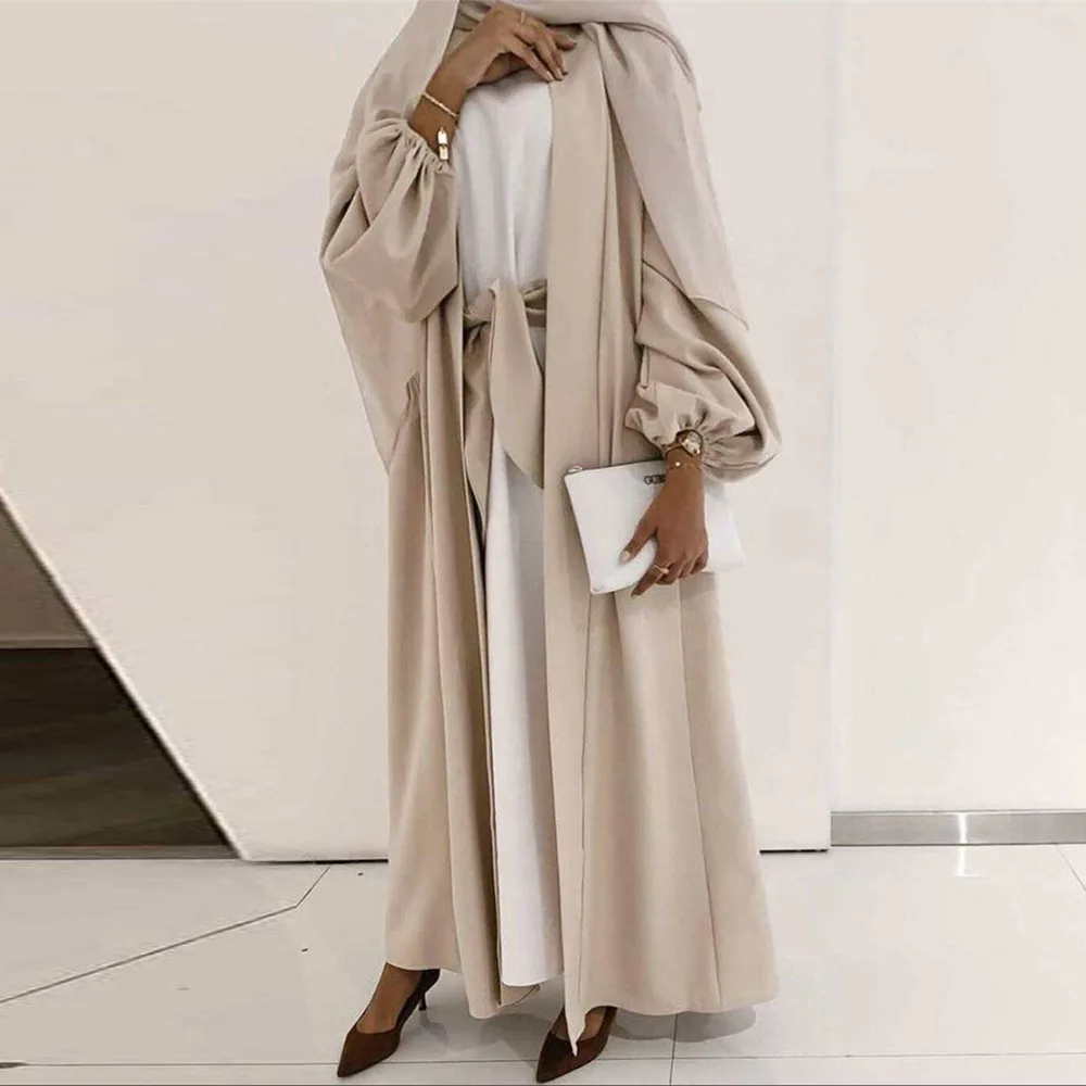 Muslim Cardigan Abayas Open Abaya Lace-up with Pockets Dresses for Women Casual Robe Femme Caftan Islam Clothes for Muslim Women
Muslim Cardigan Abayas Open Abaya Lace-up with Pockets Dresses for Women Casual Robe Femme Caftan Islam Clothes for Muslim Women