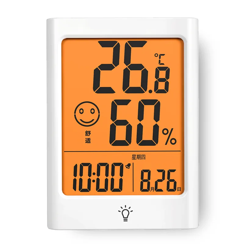 Digital Hygrometer Thermometer with Clock & Alarm Large Screen Temperature Humidity Sensor Smiley Comfort Display Min Max Record
Digital Hygrometer Thermometer with Clock & Alarm Large Screen Temperature Humidity Sensor Smiley Comfort Display Min Max Record