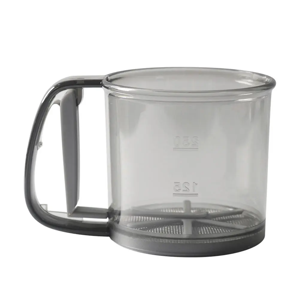 H held Baking Flour Sifter Grey ABS PP Stainless Steel Sieve Powder Sugar Strainer Mesh Tool Cake Filter
H held Baking Flour Sifter Grey ABS PP Stainless Steel Sieve Powder Sugar Strainer Mesh Tool Cake Filter