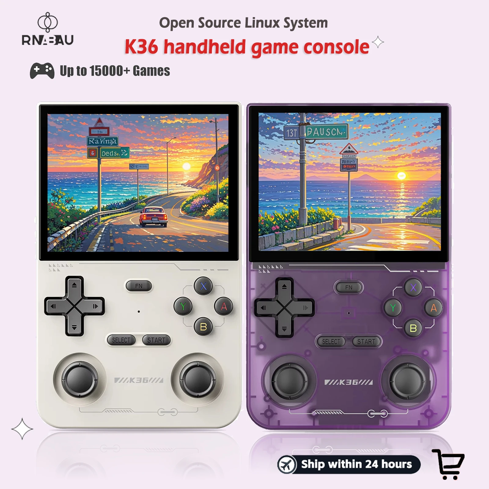 New Retro Handheld K36 Open Source Video Game Console 500nit 3.5 Inch IPS Screen 16000 Games Emulator for PS1/PSP/DC/N64/SS
New Retro Handheld K36 Open Source Video Game Console 500nit 3.5 Inch IPS Screen 16000 Games Emulator for PS1/PSP/DC/N64/SS