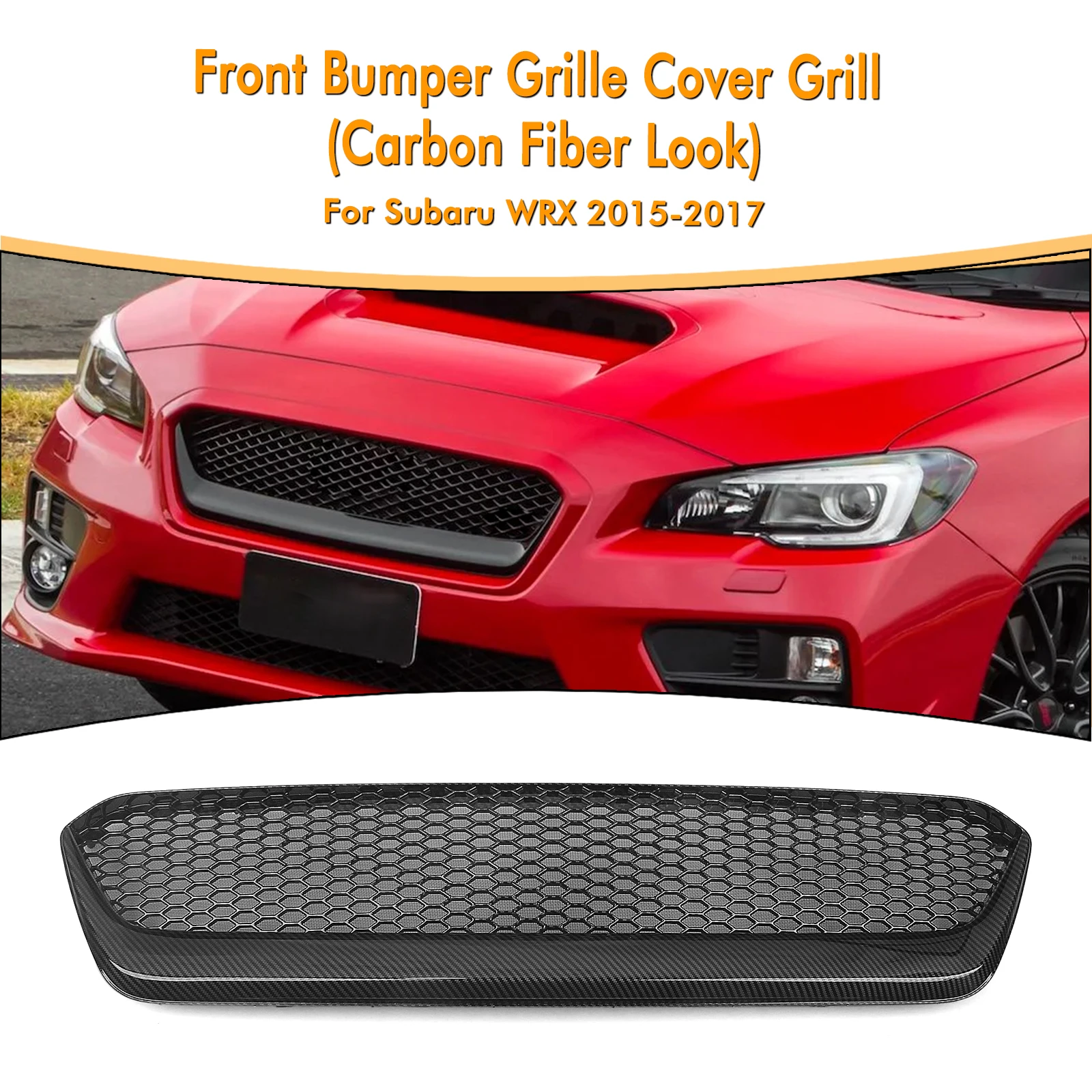 Car Racing Grill Front Bumper Grille with Insect Proof Mesh For Subaru WRX 2015 2016 2017
Car Racing Grill Front Bumper Grille with Insect Proof Mesh For Subaru WRX 2015 2016 2017