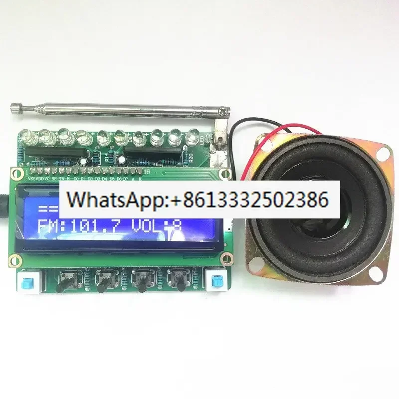 2pcs 51 Single-chip Microcomputer with Level Indicator RDA5807 FM Module Digital Radio DIY
2pcs 51 Single-chip Microcomputer with Level Indicator RDA5807 FM Module Digital Radio DIY