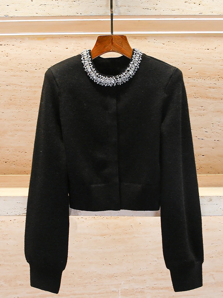High-End Women's Winter Knitted Cardigan Sweater with Diamond Embellied Bubble Sves Commute Sle Loose Fit ort Coat
High-End Women's Winter Knitted Cardigan Sweater with Diamond Embellied Bubble Sves Commute Sle Loose Fit ort Coat