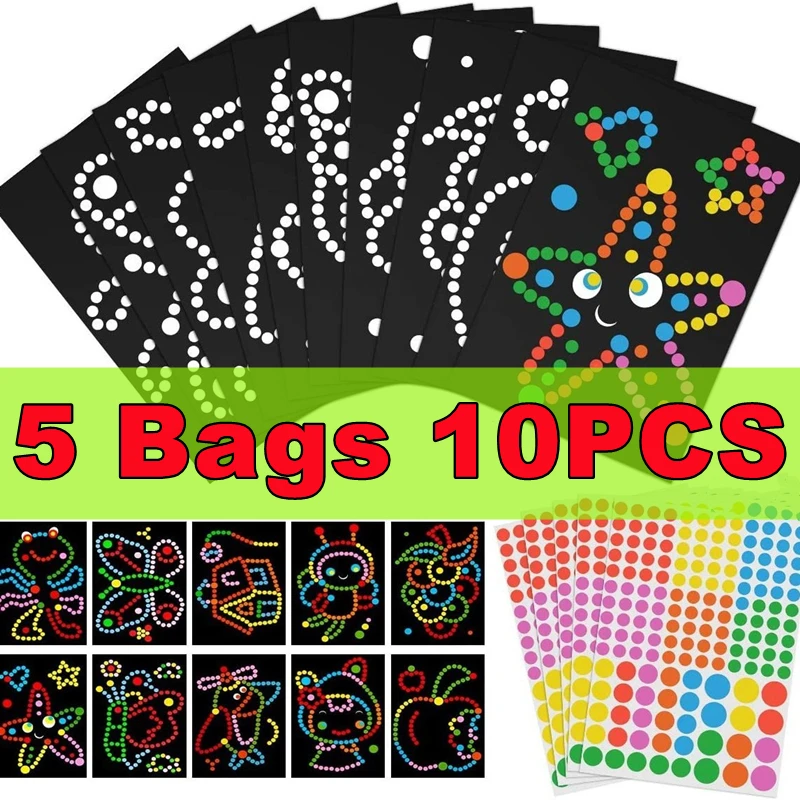 1-5 пакетов, забавные наклейки в горошек для детей, милый мультяшный рисунок животных, мозаичная наклейка, детская развивающая игрушка для обучения терпению
1-5 пакетов, забавные наклейки в горошек для детей, милый мультяшный рисунок животных, мозаичная наклейка, детская развивающая игрушка для обучения терпению