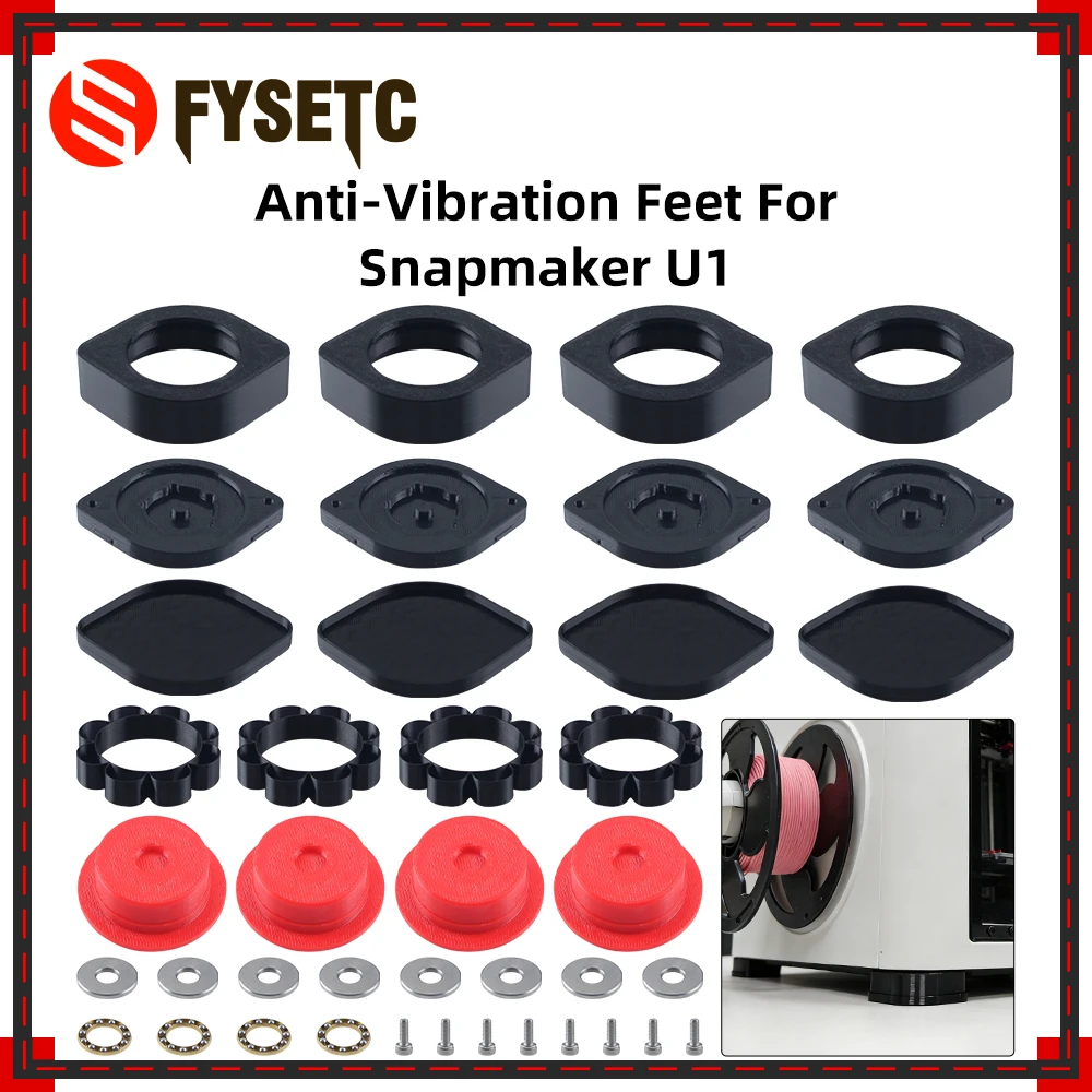For Snapmaker U1 Anti-Vibration Feet High Quality And Improve Stability Foot Pads For Snapmaker U1 3D Printer Parts
For Snapmaker U1 Anti-Vibration Feet High Quality And Improve Stability Foot Pads For Snapmaker U1 3D Printer Parts