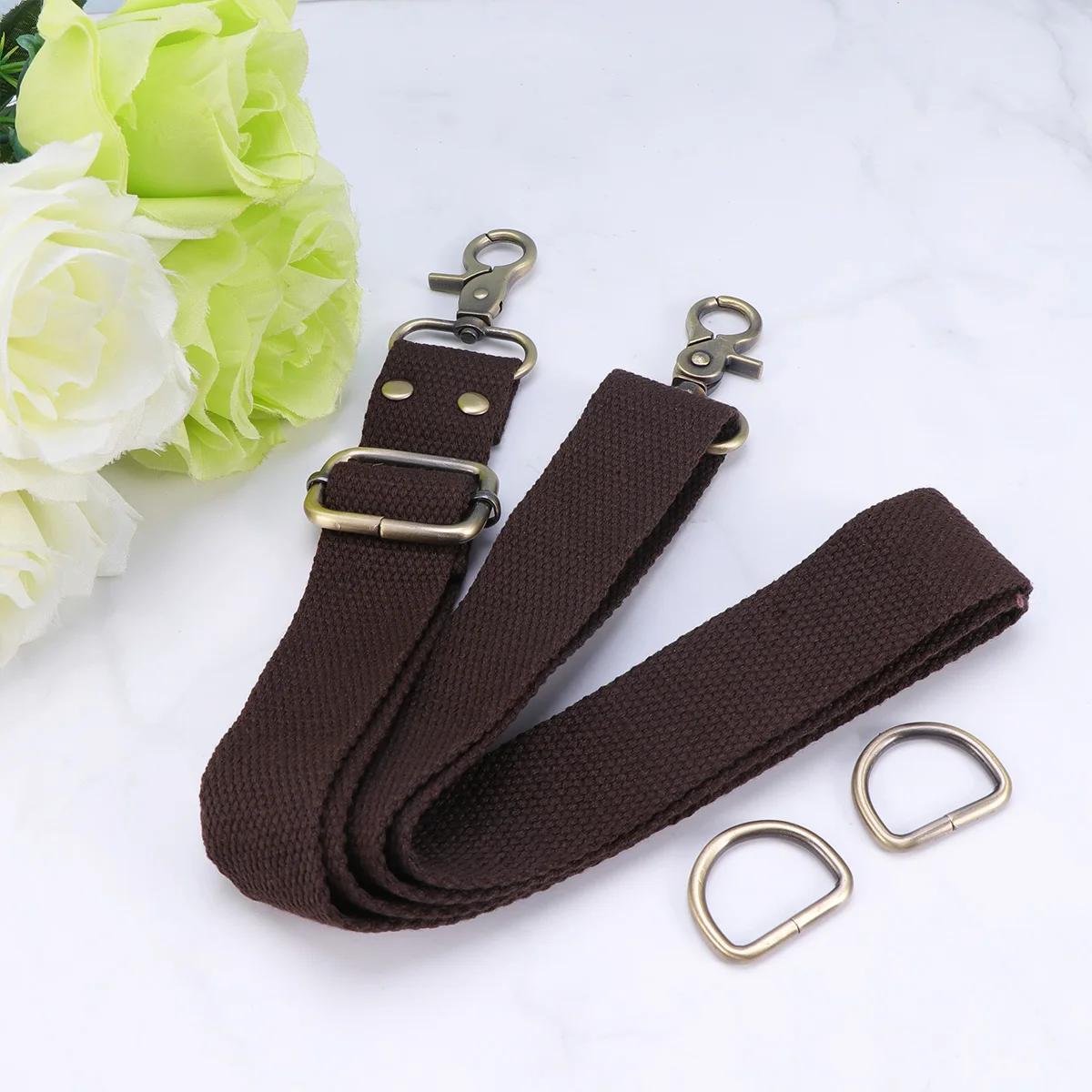 1pc Adjustable Cotton Webbing Strap 3.2Cm Width Coffee Color Shoulder Crossbody Bag Replacement Strap Canvas Belt Metal Clip
1pc Adjustable Cotton Webbing Strap 3.2Cm Width Coffee Color Shoulder Crossbody Bag Replacement Strap Canvas Belt Metal Clip
