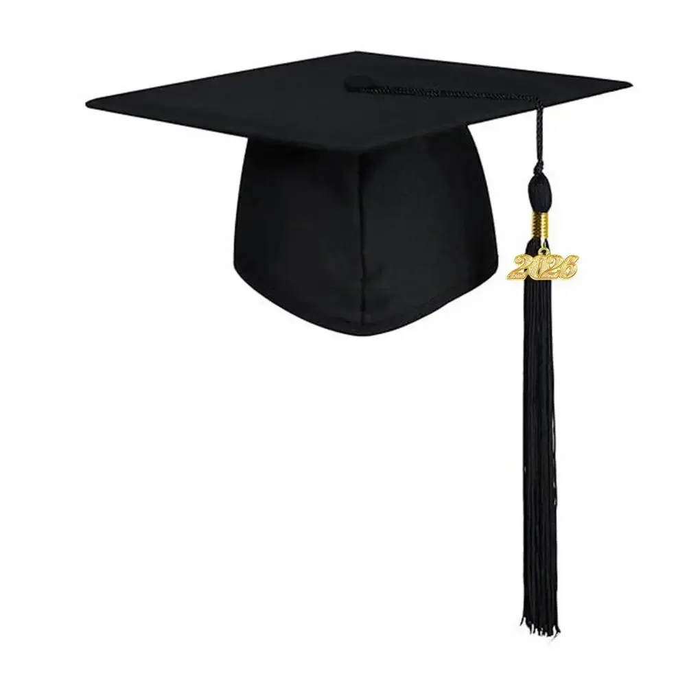 Unisex Matte Graduation Cap with 2026 Year Tassel Charm Adults Congrats Graduation Accessory for High School Bachelor Master
Unisex Matte Graduation Cap with 2026 Year Tassel Charm Adults Congrats Graduation Accessory for High School Bachelor Master