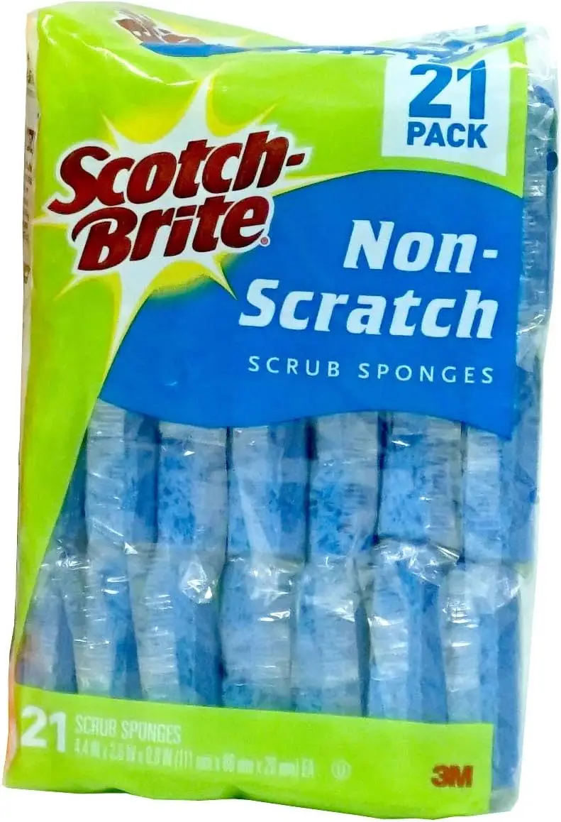 Non Scratch Scrub Sponges - 21 Pack - Individually Wrapped
Non Scratch Scrub Sponges - 21 Pack - Individually Wrapped