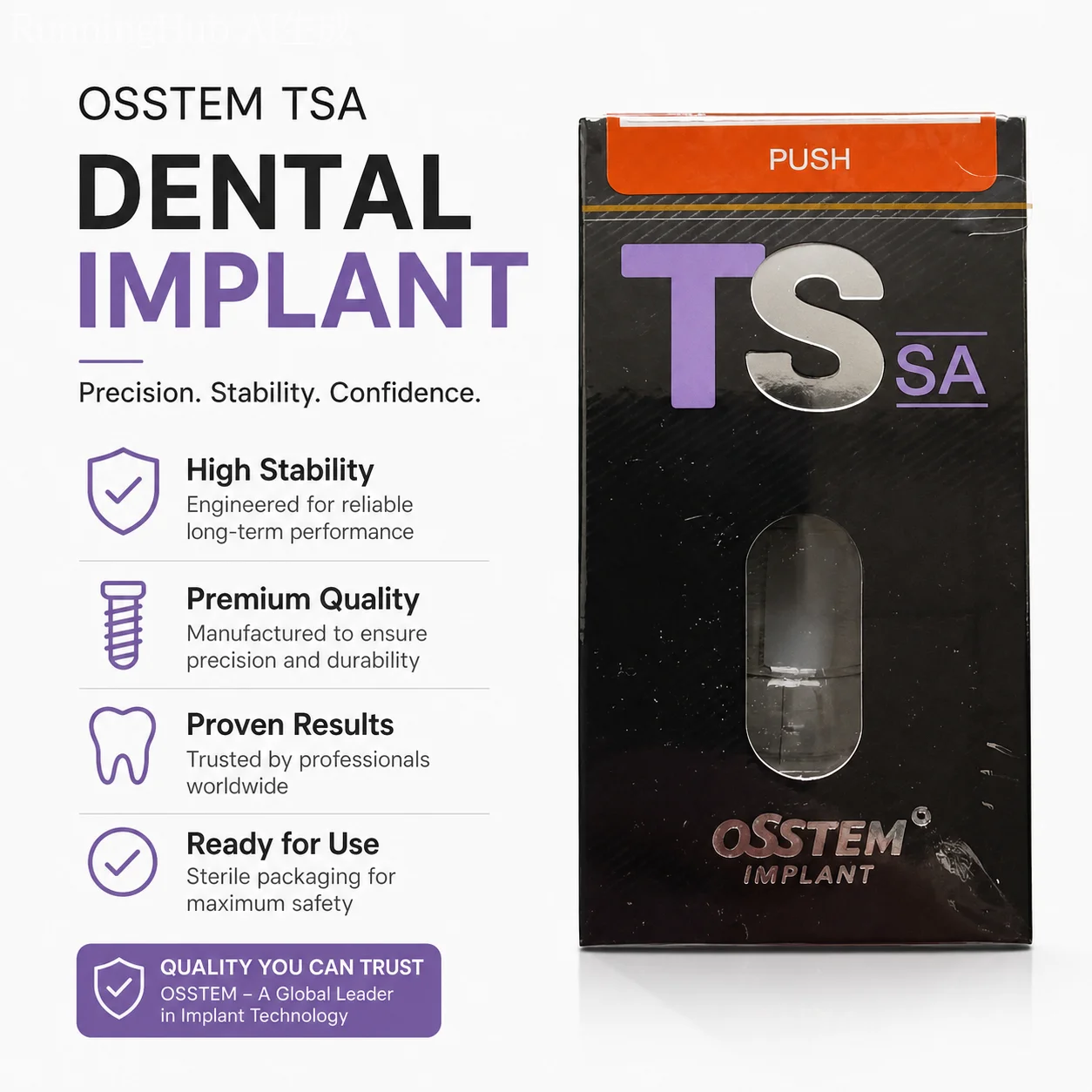 Original OSS TS Implant Fixture & Osstem Healing Abutment Kit, Premium Korean Dental Surgery Accessories Set for Oral Implant
Original OSS TS Implant Fixture & Osstem Healing Abutment Kit, Premium Korean Dental Surgery Accessories Set for Oral Implant
