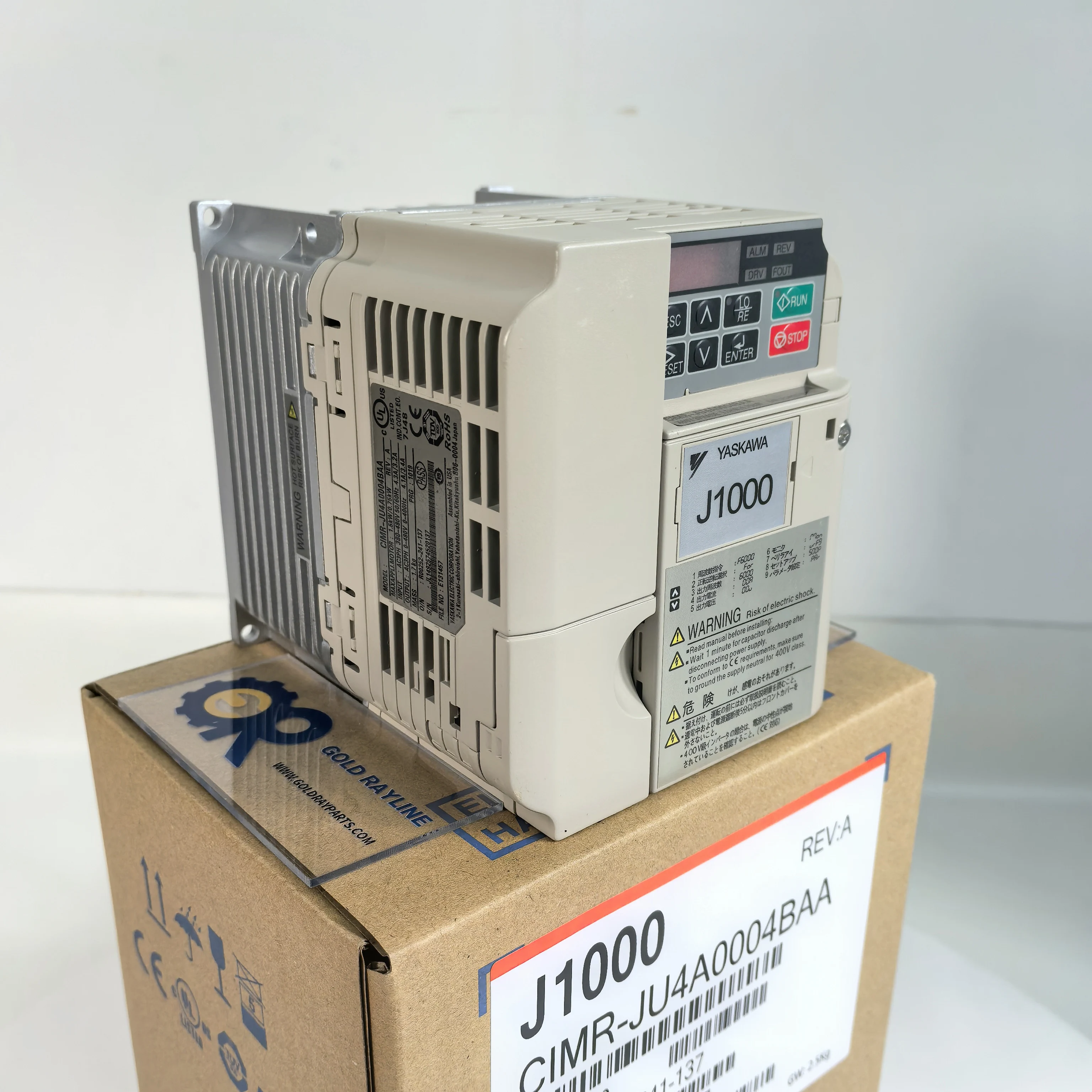 New In Box Yaskawa CIMR-JU4A0004BAA Inverter 1 Year Warranty
New In Box Yaskawa CIMR-JU4A0004BAA Inverter 1 Year Warranty