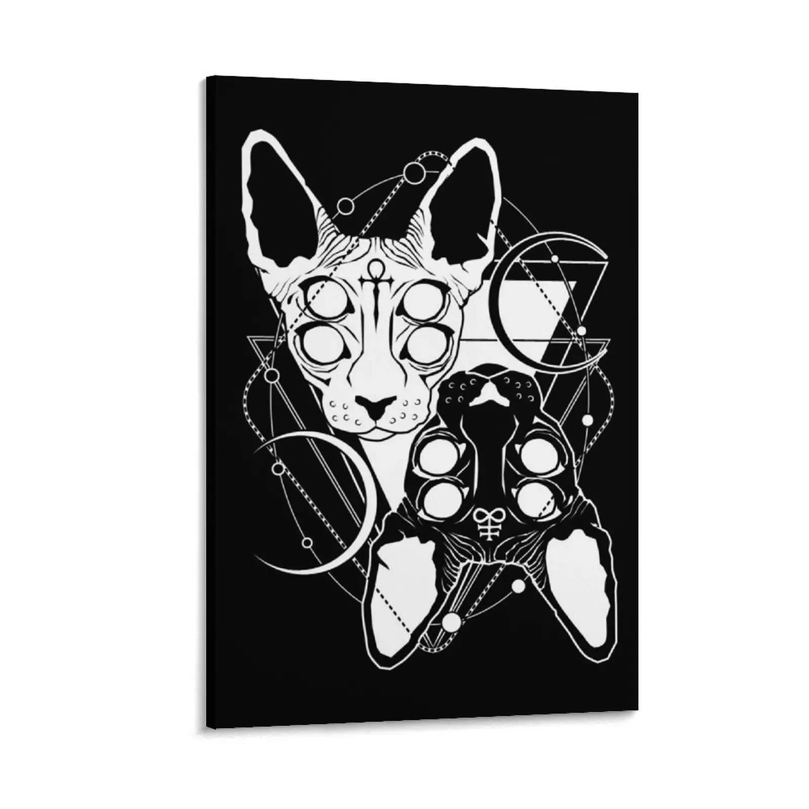 Sphynx cats with ankh and Leviathan cross symbols Canvas Painting decorative wall poster anime figure korean room decor
Sphynx cats with ankh and Leviathan cross symbols Canvas Painting decorative wall poster anime figure korean room decor