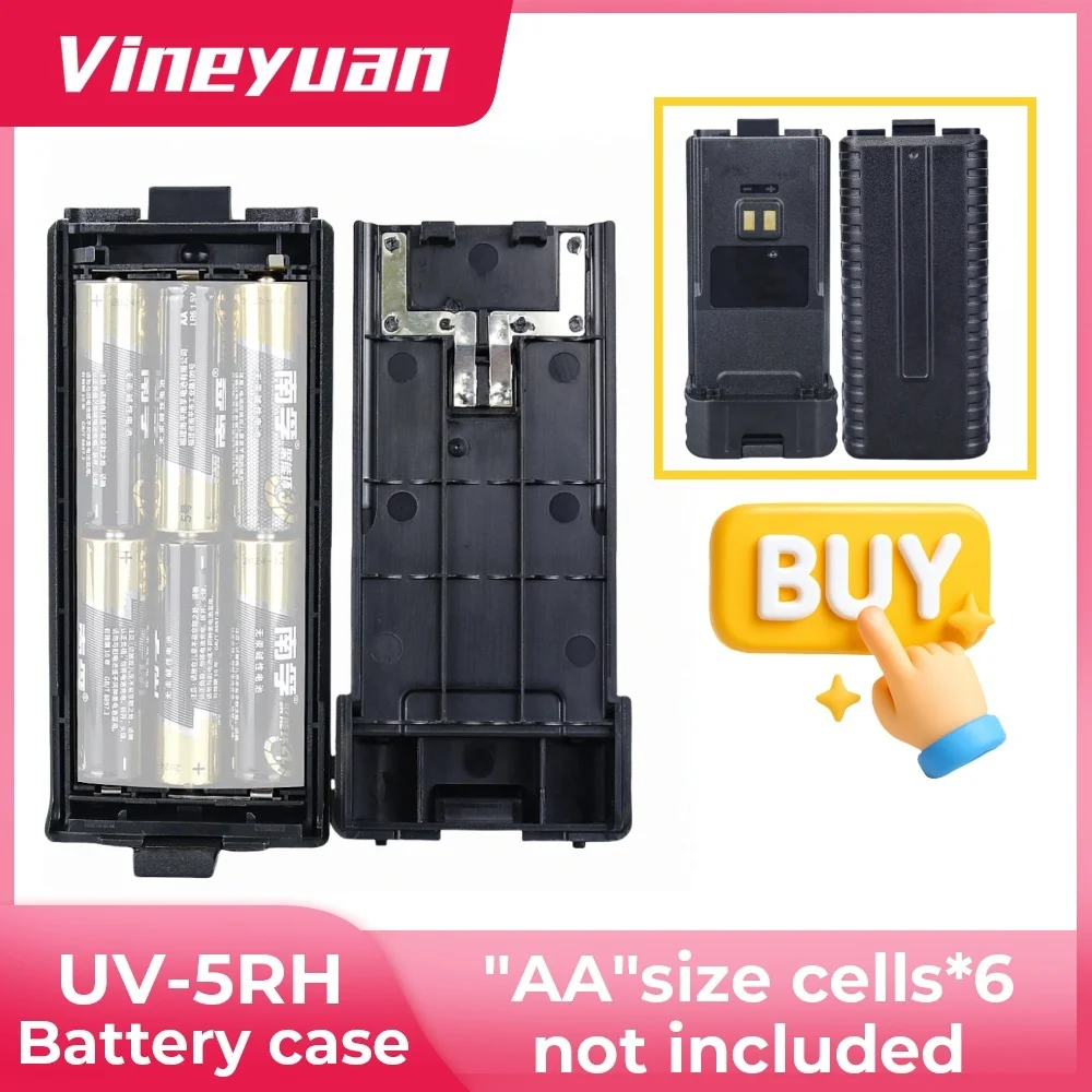 Удлиненный прочный аккумуляторный чехол UV-5RH 6AA для двусторонней радиосвязи Baofeng UV-5RH, UV-5RH Pro, UV-5G, UV-5RM, UV-5RM Plus, BF-K5 Plus
Удлиненный прочный аккумуляторный чехол UV-5RH 6AA для двусторонней радиосвязи Baofeng UV-5RH, UV-5RH Pro, UV-5G, UV-5RM, UV-5RM Plus, BF-K5 Plus