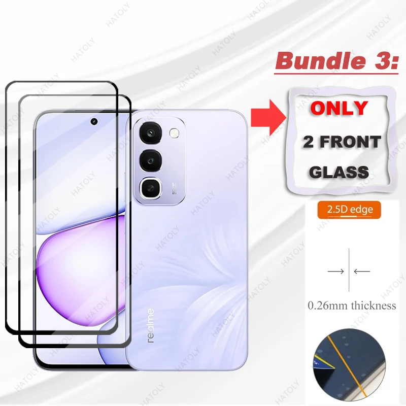 For Realme C100 4G Glass Screen Protector For Realme P4R 5G Black Edge Protective Film Camera Lens Protector For Realme P4R Film
For Realme C100 4G Glass Screen Protector For Realme P4R 5G Black Edge Protective Film Camera Lens Protector For Realme P4R Film